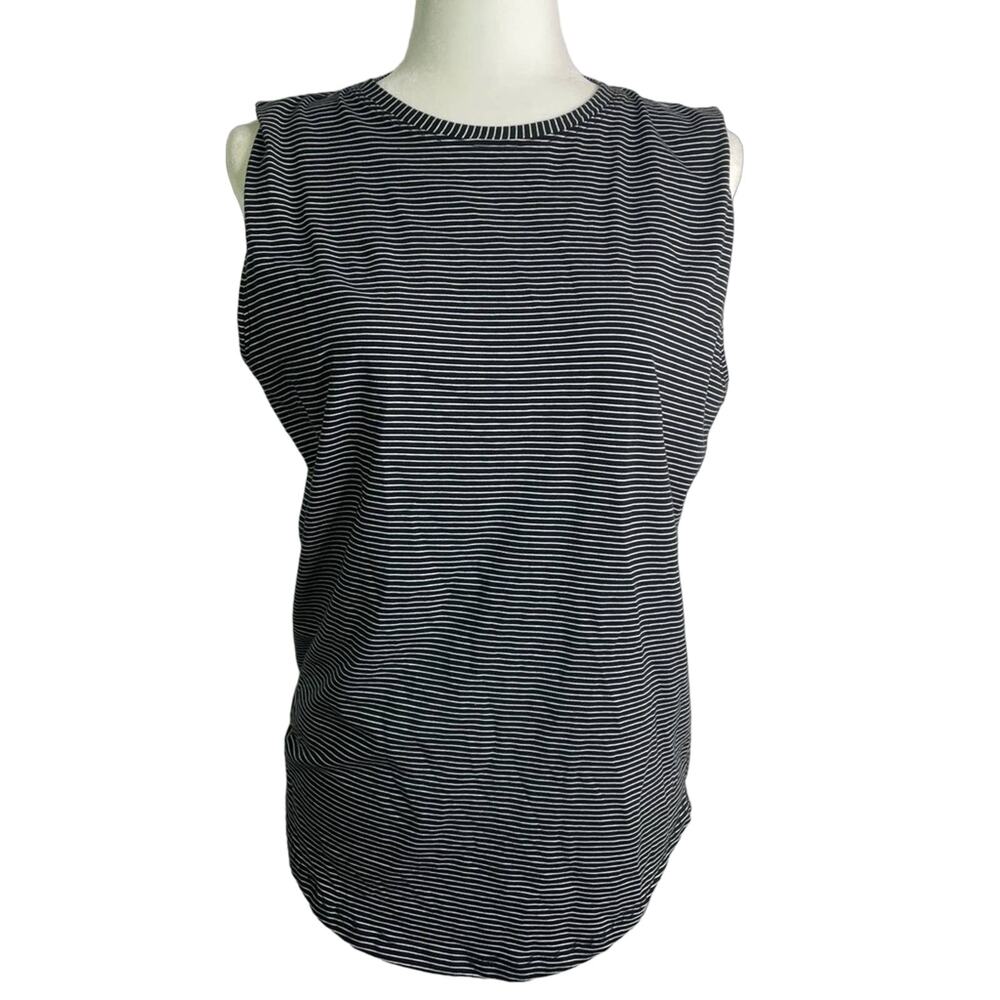 Lululemon Striped Tank Top Black & White
